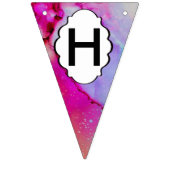 Rode paarse groene inkt vlaggetjes (Tweede vlag)