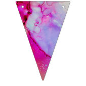 Rode paarse groene inkt vlaggetjes (Eerste vlag)