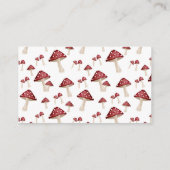 Rode Paddenstoel Fun Guy Baby shower Luier Raffle Informatiekaartje (Achterkant)