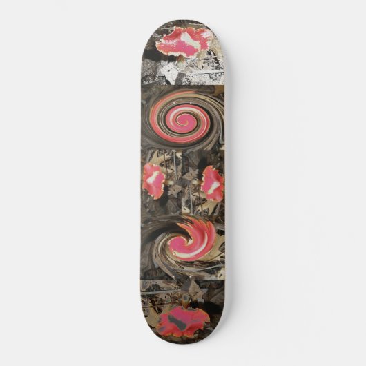 Rode paddenstoel skateboard (Voorkant)