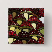 Rode paddenstoelen Button (Voorkant)