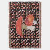 Rode paddenstoelen deken (Voorkant Verticaal)