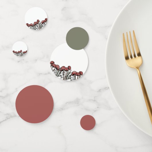 Rode paddenstoelen Petten Confetti (Groep)