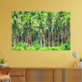 RODE PALM 40x60 Canvas Afdruk (Insitu (Woonkamer))