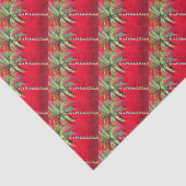 Rode palmboom tissuepapier (Detail)