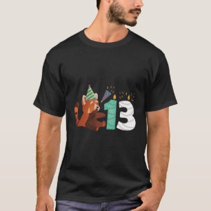 Rode Panda 13e Leuke Rode Panda Dier T-shirt