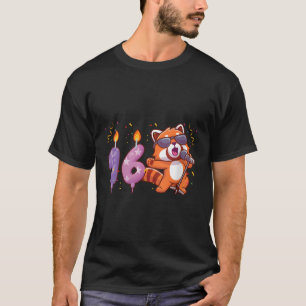 Rode Panda 16e Leuke Rode Panda Dier T-shirt