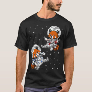 Rode Panda Beer Astronauten T-shirt