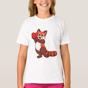 Rode panda bij liefde voor hart.PNG T-shirt