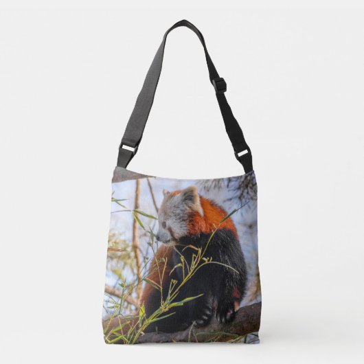 Rode panda crossbody tas (Voorkant)