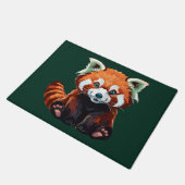 Rode panda deurmat (Schuin)