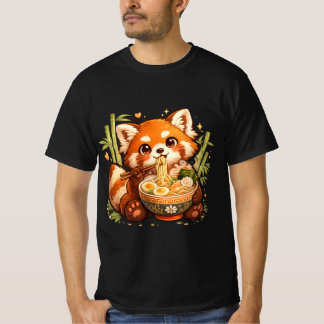Rode panda die ramen eet – Schattige, gezellige no T-shirt