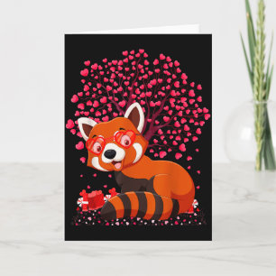 Rode Panda Dierenliefhebber Funny Rode Panda Valen Kaart