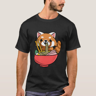 Rode Panda Eating Ra T-shirt