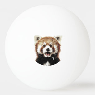 Rode panda gezicht pingpongballen