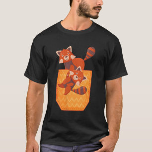 Rode Panda Hangende Rode Panda Dier T-shirt