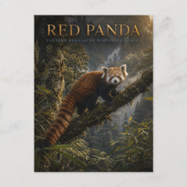 Rode panda Himalaya bos DIEREN Briefkaart
