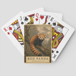 Rode Panda Himalaya Woud VINTAGE Pokerkaarten