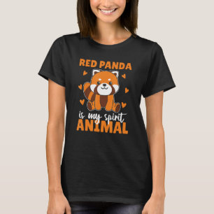 Rode Panda is mijn geest dier schattige rode panda T-shirt