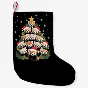 Rode Panda Kerstboom Grappig Dier Kleine Kerstsok