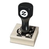Rode panda kunstwerk rubberstempel (Stempel)