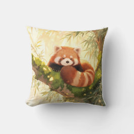 Rode panda kussen