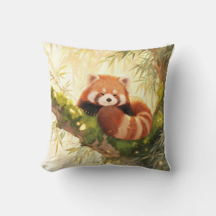 Rode panda kussen