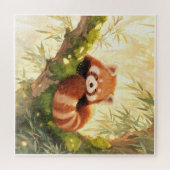 Rode panda legpuzzel (Horizontaal)