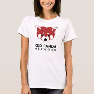 Rode Panda-Logo T-shirt