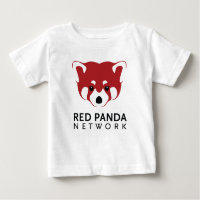 Rode Panda-Logo T-shirt