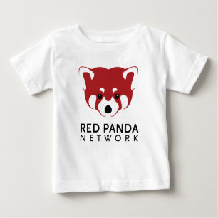 Rode Panda-Logo T-shirt