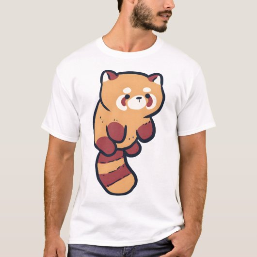 Rode panda Magie T-shirt (Voorkant)