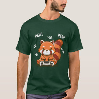 Rode Panda meisje T-shirt