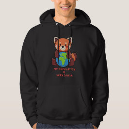 Rode panda: Mijn populatie is erg klein. Hoodie