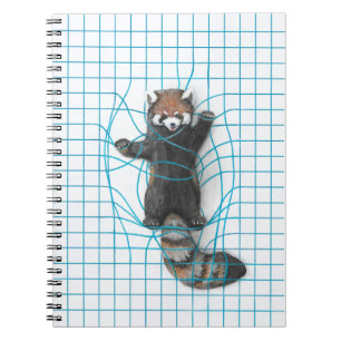 Rode panda notitieboek