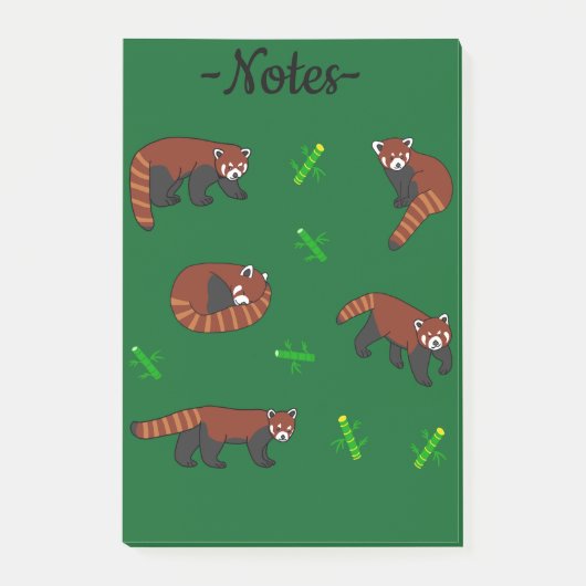 Rode panda post-it® notes (Voorkant)
