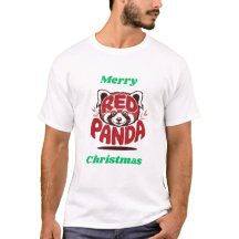 Rode Panda Prettig Kerstfeest