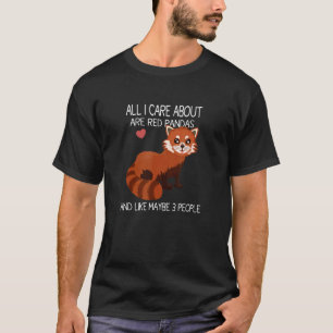 Rode Panda Quote Leuke Koele Rode Panda T-shirt