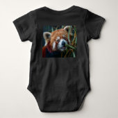 Rode panda romper (Achterkant)