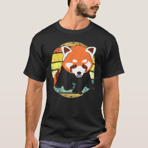 Rode Panda Schattige Schattig Fun Hand getrokken B T-shirt