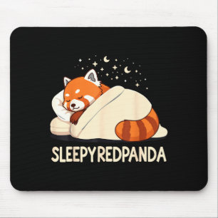 Rode Panda Slaap Pyjama Muismat