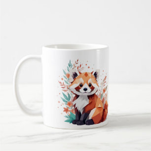 Rode Panda Speelse Schattige Fun Animal Kleurrijke Koffiemok