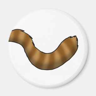 Rode Panda Staart Magneet