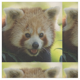 rode panda stof