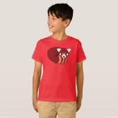 Rode panda t-shirt (Voorkant volledig)