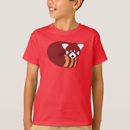 Rode panda t-shirt (Voorkant)