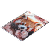 Rode panda tussen de kersenbloesems notitieboek (Linkerzijde)