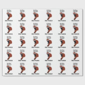 Rode Panda Voel je slaperig Grappig Rode Panda Cadeaupapier (Vlak)