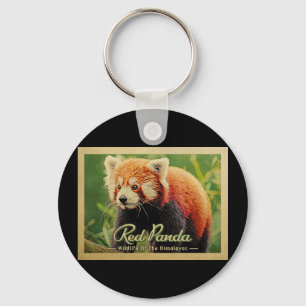 Rode panda - Wilde dieren van de Himalaya Sleutelhanger