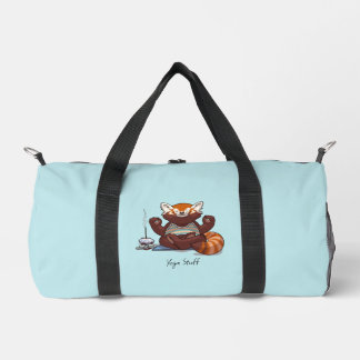 Rode Panda Yoga Leraar Accessoires Dier Kunstwerk Plunjezak